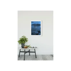 KomarWandbild Word Lake Silence Blue 50x70 cm