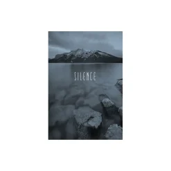 KomarWandbild Word Lake Silence Steel 50x70 cm