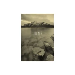 KomarWandbild Word Lake Silence Sand 50x70 cm