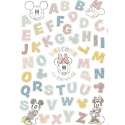KomarWandtattoo Mickey Alphabet 50x70 cm