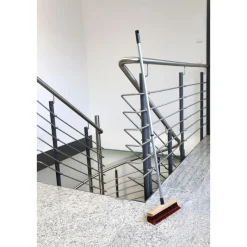 Krallenbesen Haushalt Kunststoffborste mit Metallstiel