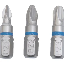 Krone Bit-Set PZ 1-2-3 Torsion 25 mm 3-teilig