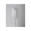 Kurzverlaengerungsleitung weiss mitWinkel-Flachstecker 5m H05VV-F3G1,5