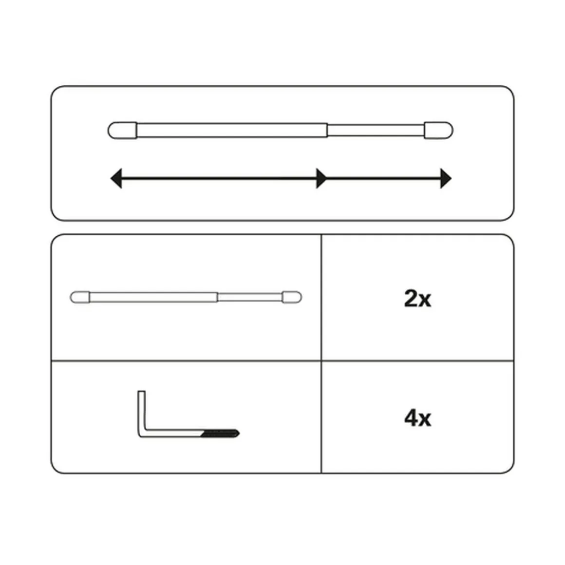 K-Vitragest. extra 30cm weiß