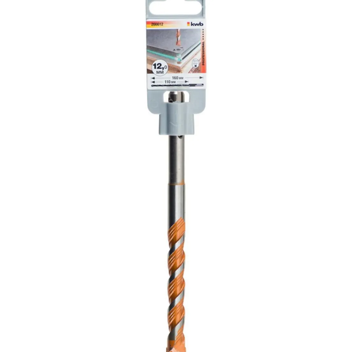 kwbAllzweck-Hammerbohrer Easy Cut mit SDS-Plus Schaft 160 mm Durchmesser 12 mm