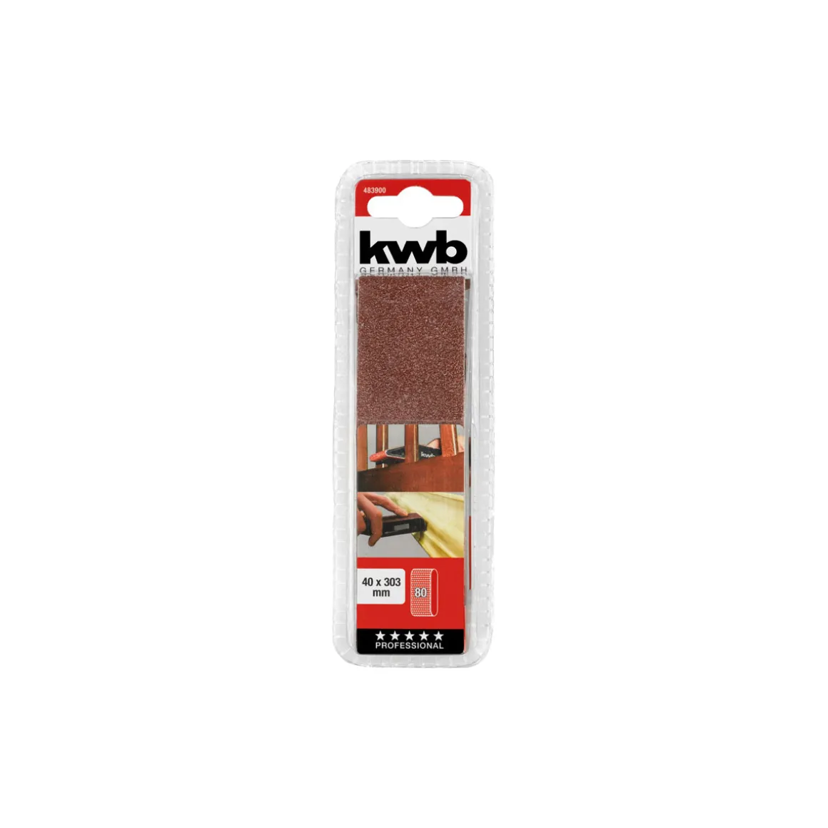 kwbHandschleifer für Schleifbänder 40 x 303 mm