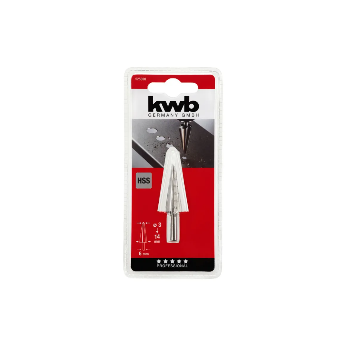 kwbSchälbohrer Durchmesser 3-14 mm