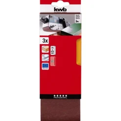 kwbSchleifbänder Holz und Metall 75 x 457 mm K150