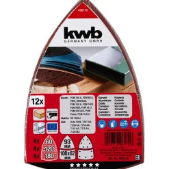 kwbSchleifdreiecke Quick Stick Holz und Metall