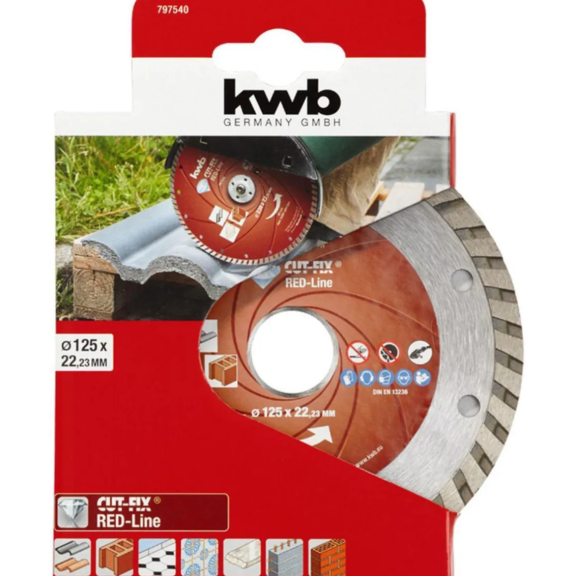 kwbTrennscheiben Cut-Fix Red-Line Diamant Durchmesser 125 mm