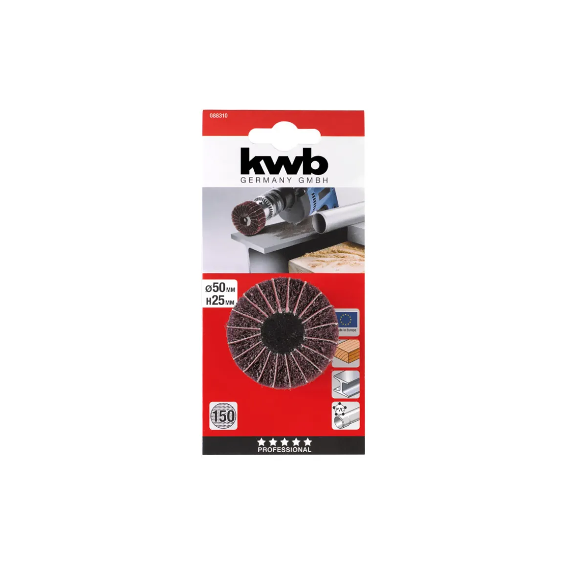 kwbVliesmopstift 50 x 30 mm K150
