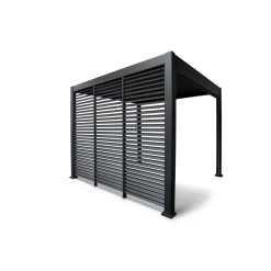 Lamellenwand 300-Serie anthrazit 0,9 x 2,4 m