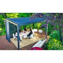 Lamellenwand 300-Serie anthrazit 0,9 x 2,4 m