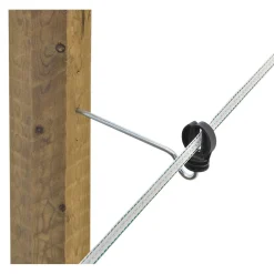 Langstiel-Bandisolator 22 cm schwarz 10 Stück