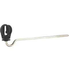 Langstiel-Bandisolator 22 cm schwarz 10 Stück