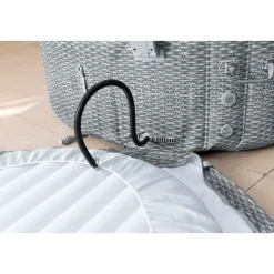 LAY-Z-SPA Whirlpool Bali 196x71cmGrau Rattan Rund