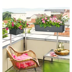 LECHUZA Blumenkasten Balconera Cottage 50 granit