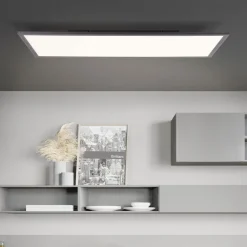 LED-Deckenleuchte Jacinda schwarz 80 x 40 cm