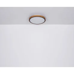 LED DL Bruno D43,7cm holz-schwarz24W 1000lm CCT3000/4500/6000K