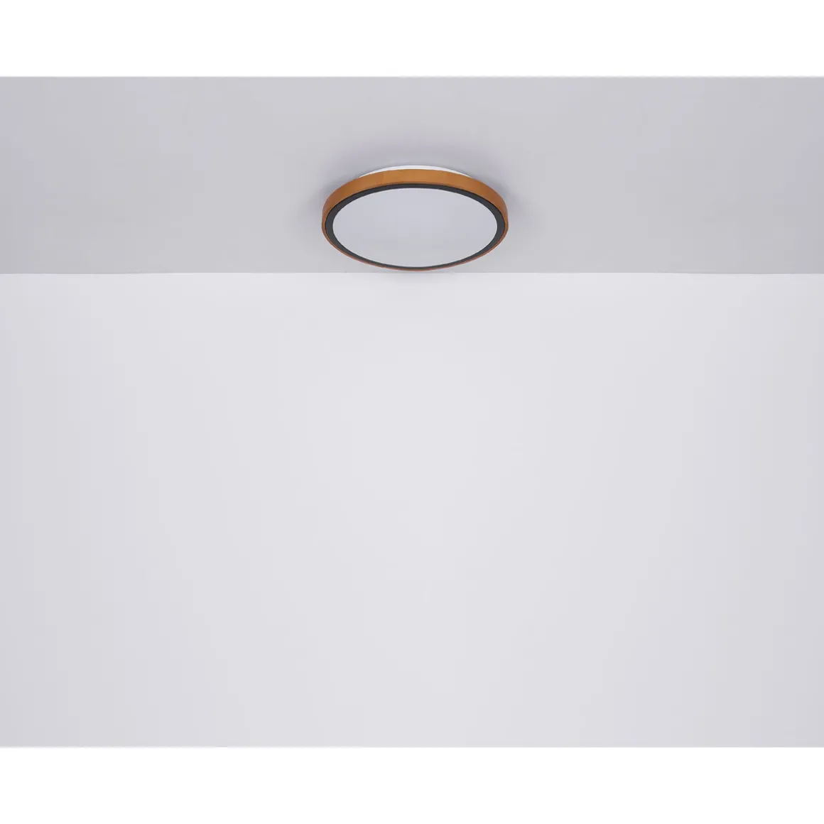 LED DL Bruno D43,7cm holz-schwarz24W 1000lm CCT3000/4500/6000K