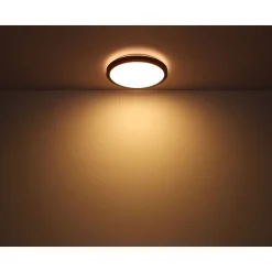 LED DL Bruno D43,7cm holz-schwarz24W 1000lm CCT3000/4500/6000K