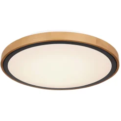 LED DL Bruno D43,7cm holz-schwarz24W 1000lm CCT3000/4500/6000K