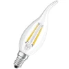 LED Kerze windstoss E14 470lm 2.700K40 W Ersatz warmweiss Filament klar