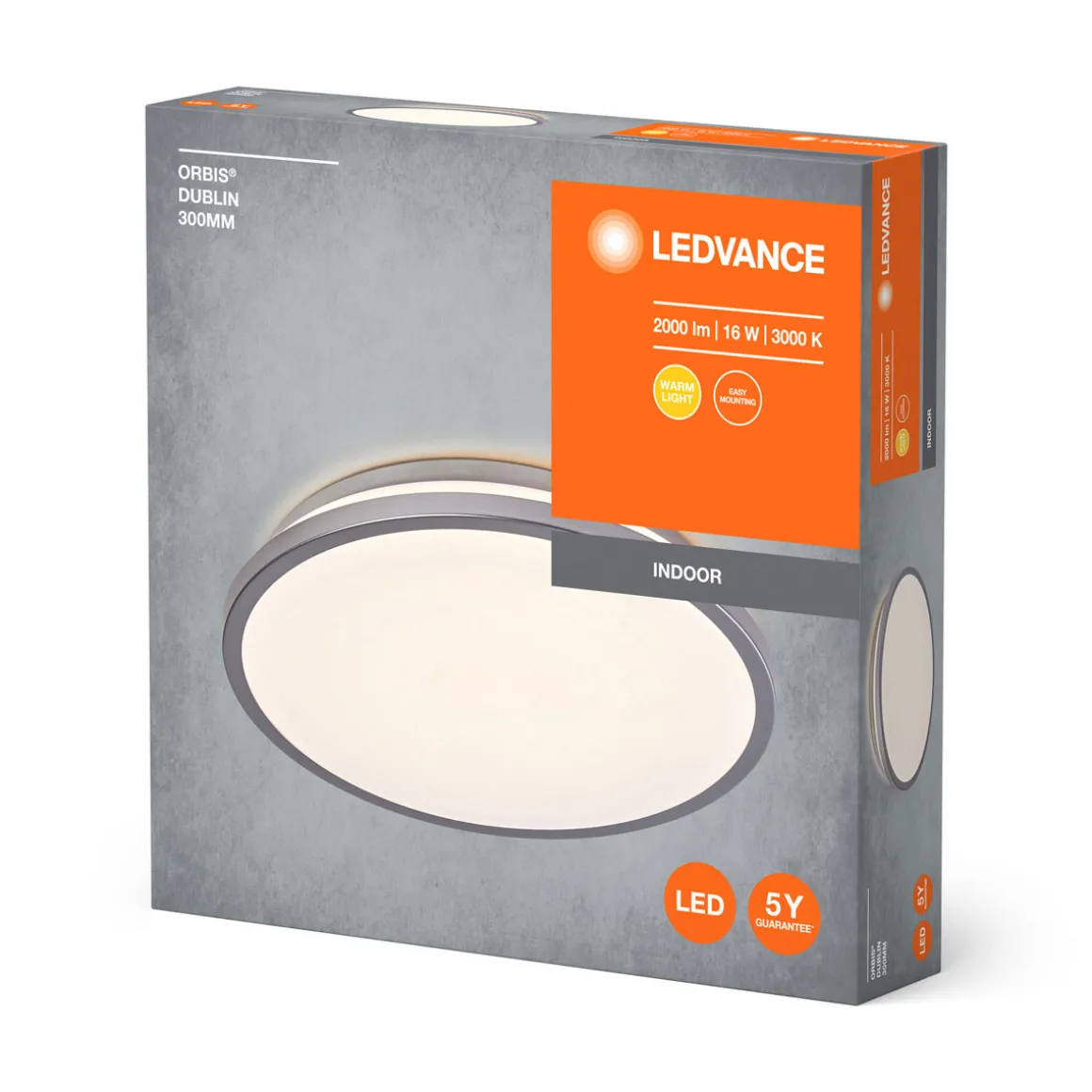 Ledvance Orbis Dublin 300 mm 16W830 Silber
