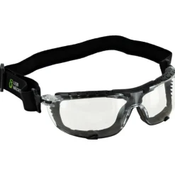 Leibwächter Schutzbrille Vollsicht klar ausw. Bügel, mit Kopfband