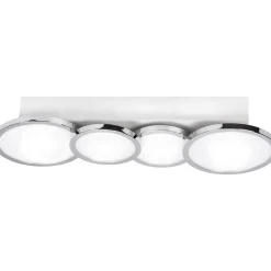 Lightme Badleuchte Aqua IP 44 4er Deckenleuchte Chrom