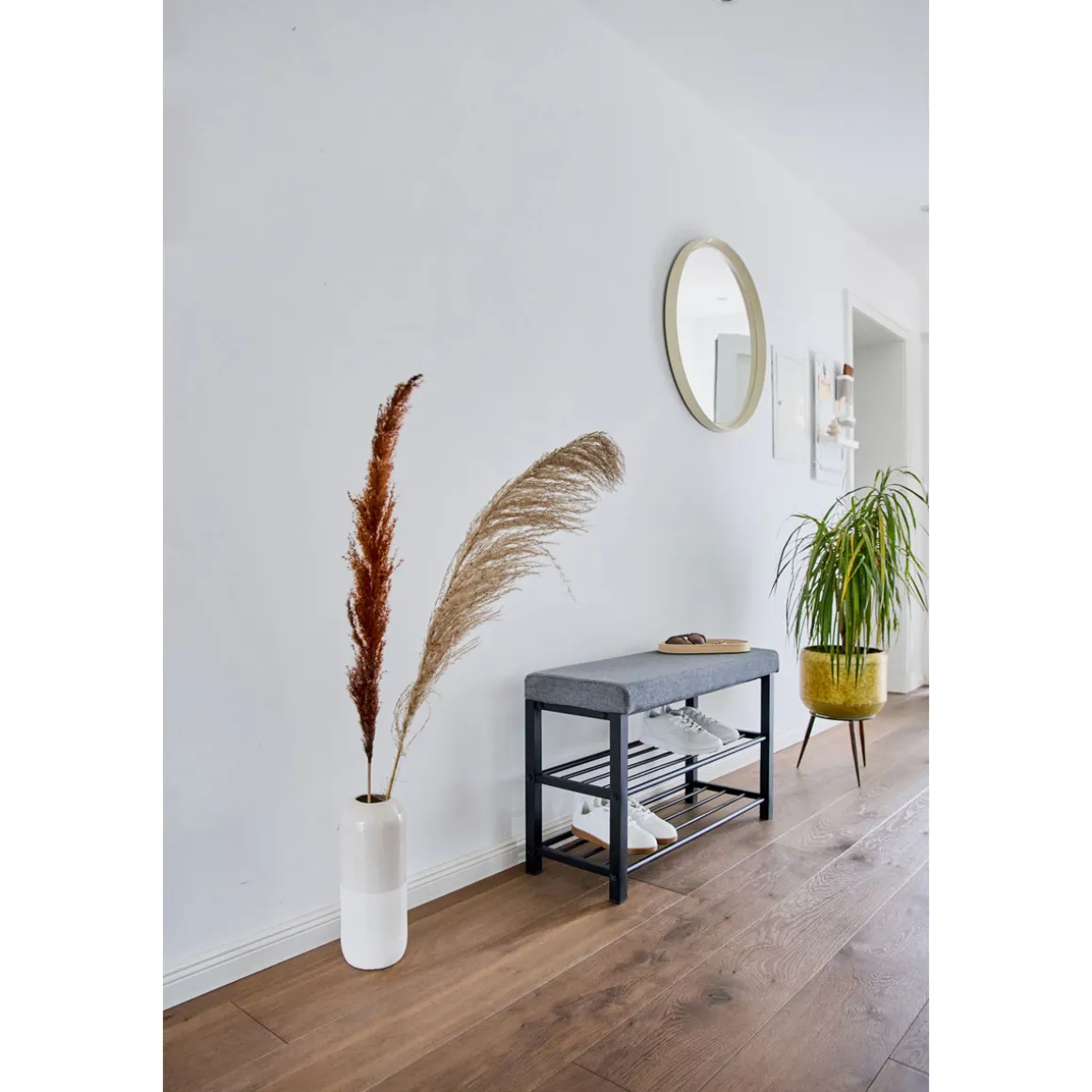 LOFT Schuhregal mit Sitzbank