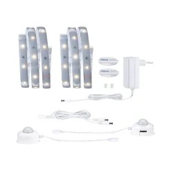 MaxLED 250 Comfort Set Bett 2x1m Warmw2700K Protect Cover IP44 2x4W 24V Silb