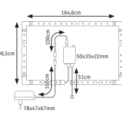 MaxLED 250 Comfort Sets TV 75 RGBW 3000K25,5W 230/24V Silber Kst