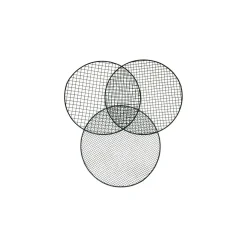 Metall Gartensieb 3 Einleger37x32x7,5 cm