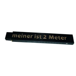 Meterstab Meiner ist 2 Meter 2m schwarz