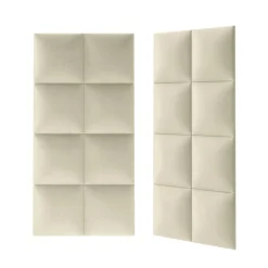 Mollis Polsterpaneele beige 30 x 30 cm