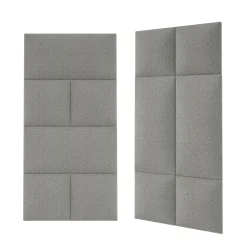 Mollis Polsterpaneele grau 60 x 30 cm