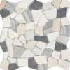 Mosaikfliese Bruch black-beige 29 x 29 cm
