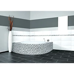 Mosaik Marmormatten 23/23 grau-weiß 30 x 30 x 0,8 cm