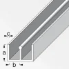 MyTool Führungsschienenprofil unten 6 x 18 x 6 mm 1mweiß