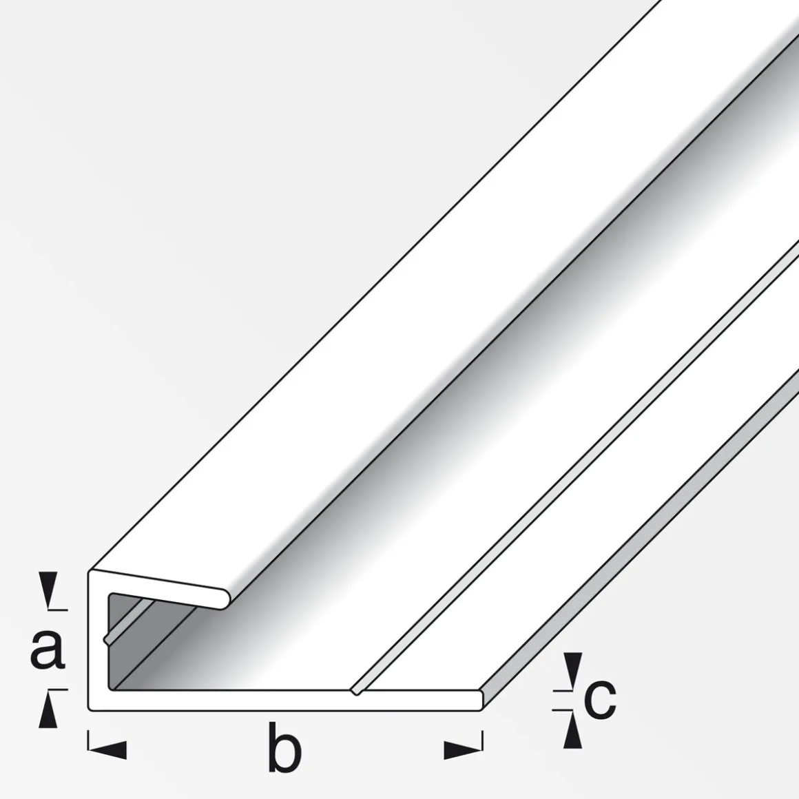 MyTool Rahmeneinfass-Profil 5,1 mm 1m silber