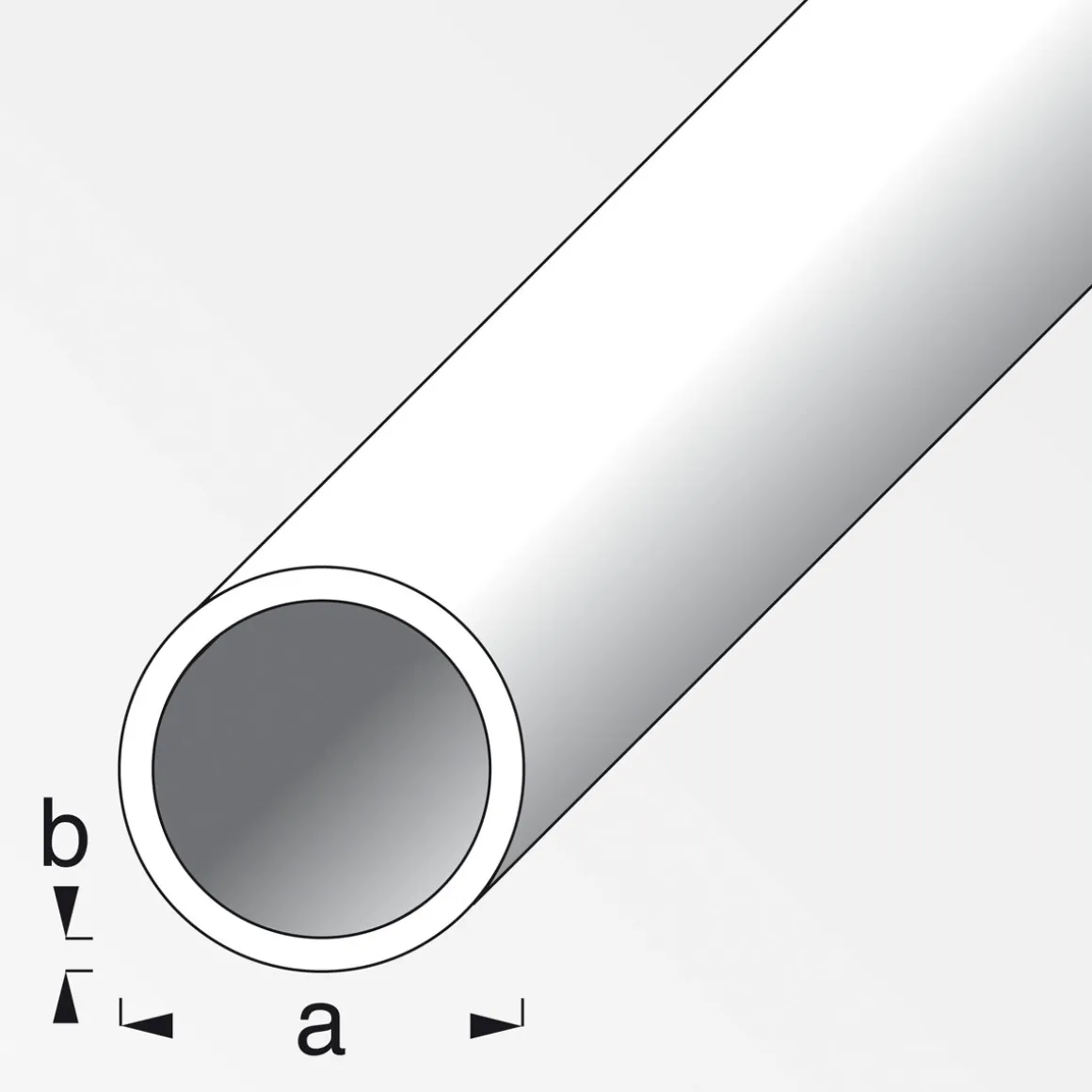 MyTool Rundrohr 16 x 1 cm silber