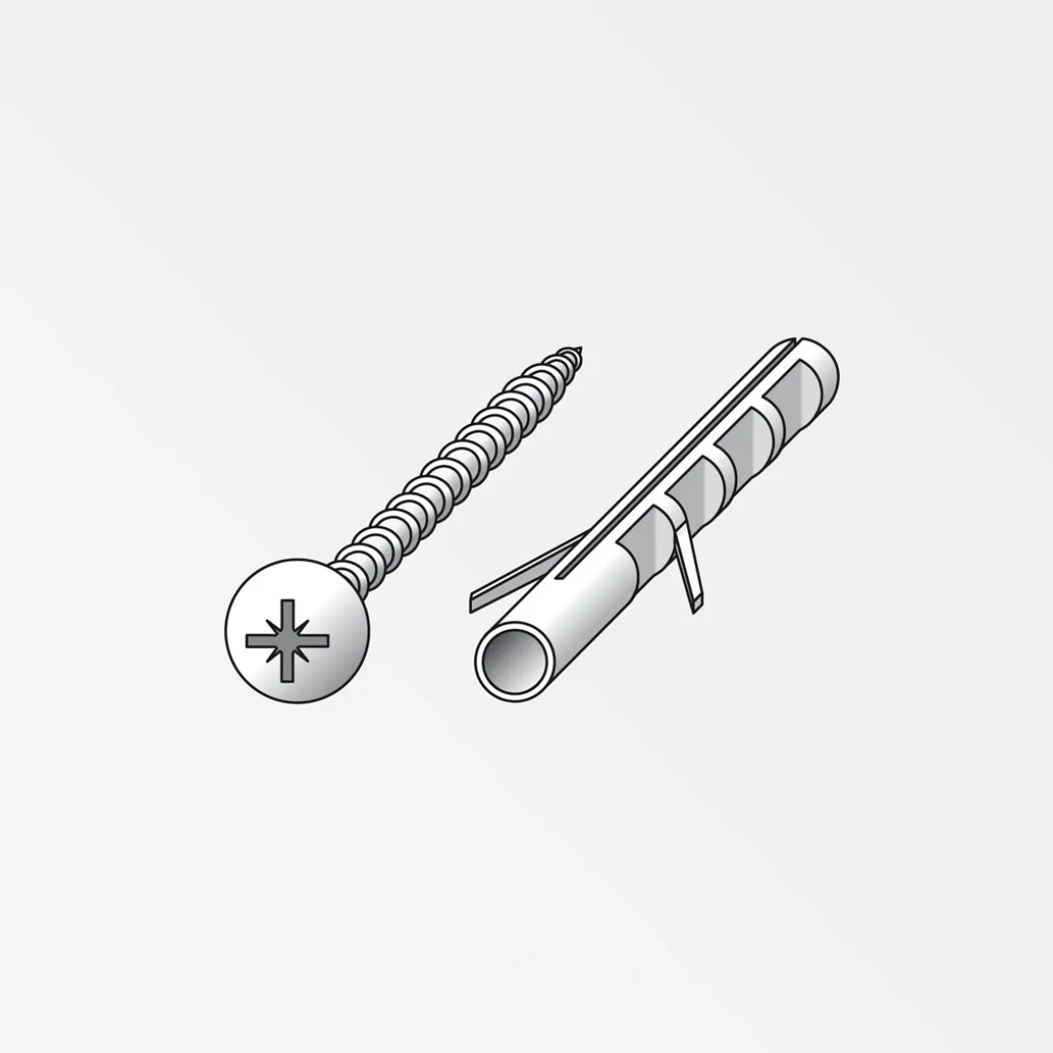 MyTool Schrauben mit Dübel 4 x 40 mm 8 Stück