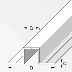 MyTool U-Profil mit 2 Schenkel 11,5 mm 1m blank