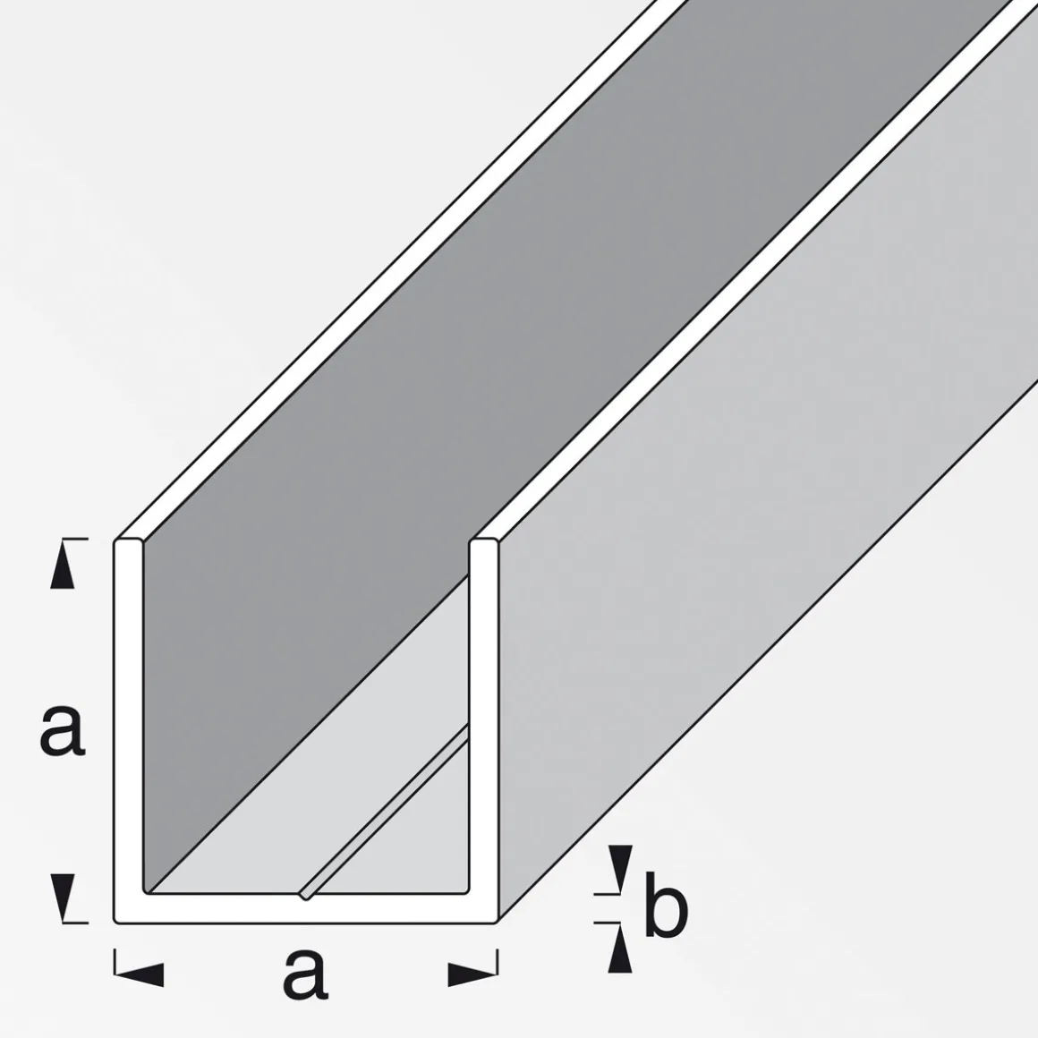 MyTool U-Profil 7,5 mm 1m blank