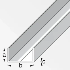 MyTool U-Profil 15,5 x 27,5 mm 2,5m blank
