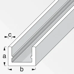 MyTool U-Profil 10 x 16,5 x 1,5 cm 1m silber