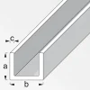 MyTool U-Profil 16 x 16 x 16 x 1,5 mm 1m kaltgewalzt