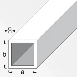 MyTool Vierkant-Rohr 30 x 30 x 1,5 mm 1m kaltgewalzt