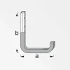 MyTool Wandhaken Typ 4 115 x 140 mm gummiert rot